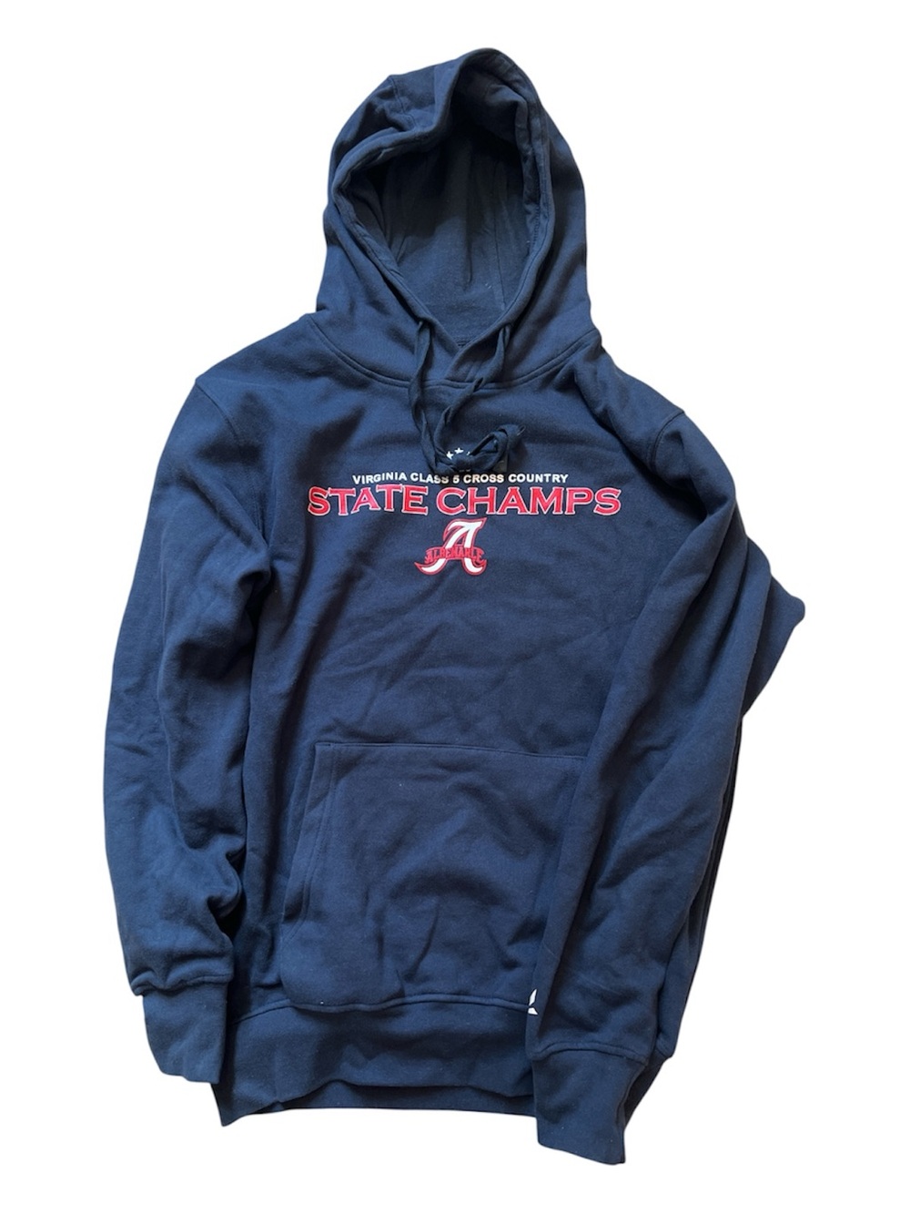Albemarle Virginia Cross Country State Champs Hoodie - Men’s Small Navy Blue